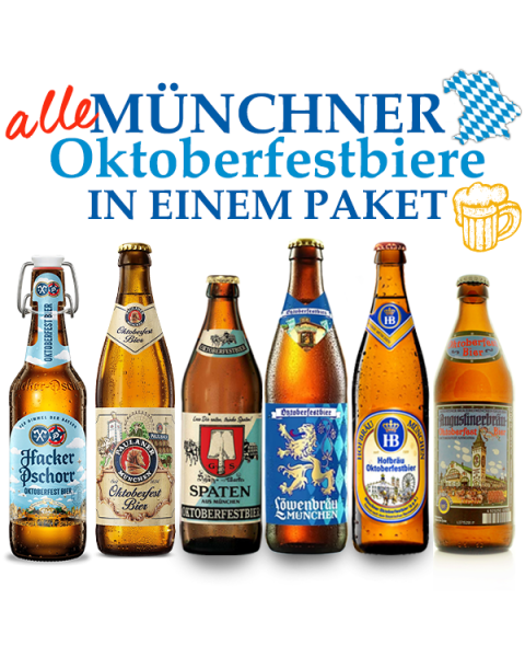 JETZT VORBESTELLEN! Versand ab KW 36!
Oktoberfestbiere Probierpaket