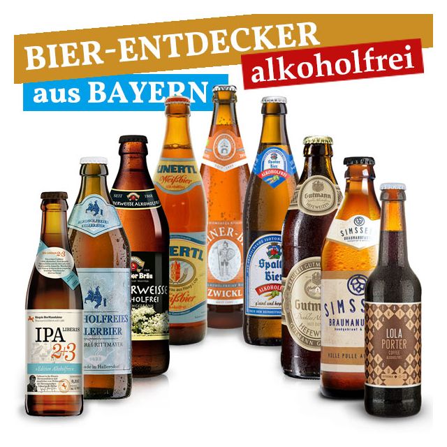Bier-Entdecker Paket alkoholfreie Biere aus Bayern