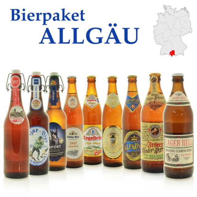 Bierpaket Allgäu - 9 Bierspezialitäten