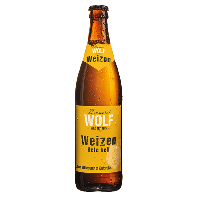 Wolf Weizen Hefe hell - 9 Flaschen